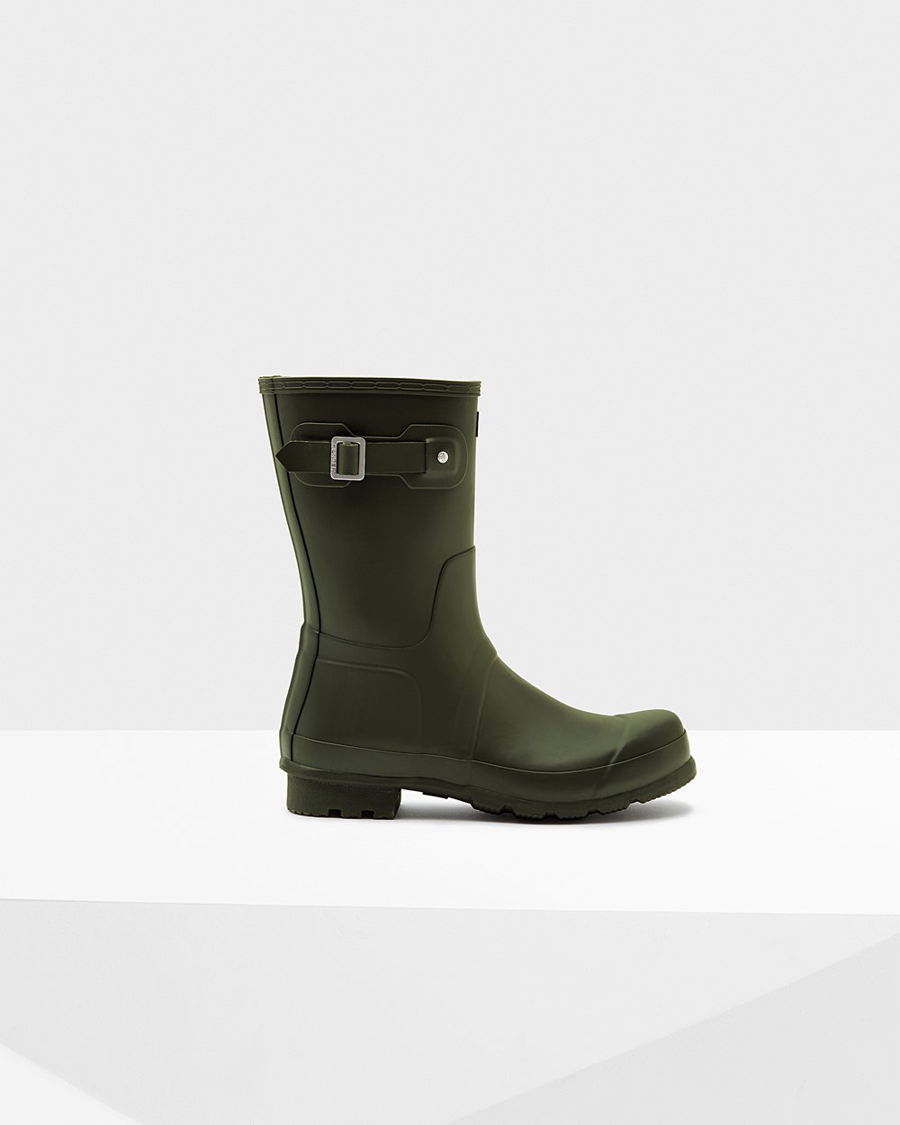 Galochas Curtas Hunter Homem Verde Escuro Oliva - Original - 92BAMKLZQ
